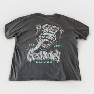 Gas Monkey Garage T Shirt Mens 2XL Black Black Hot Rod Car Club Streetwear USA
